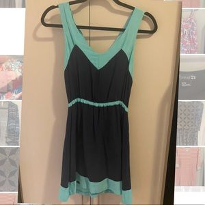 Lucy Love Sundress. Navy - Turquoise. Sz XS